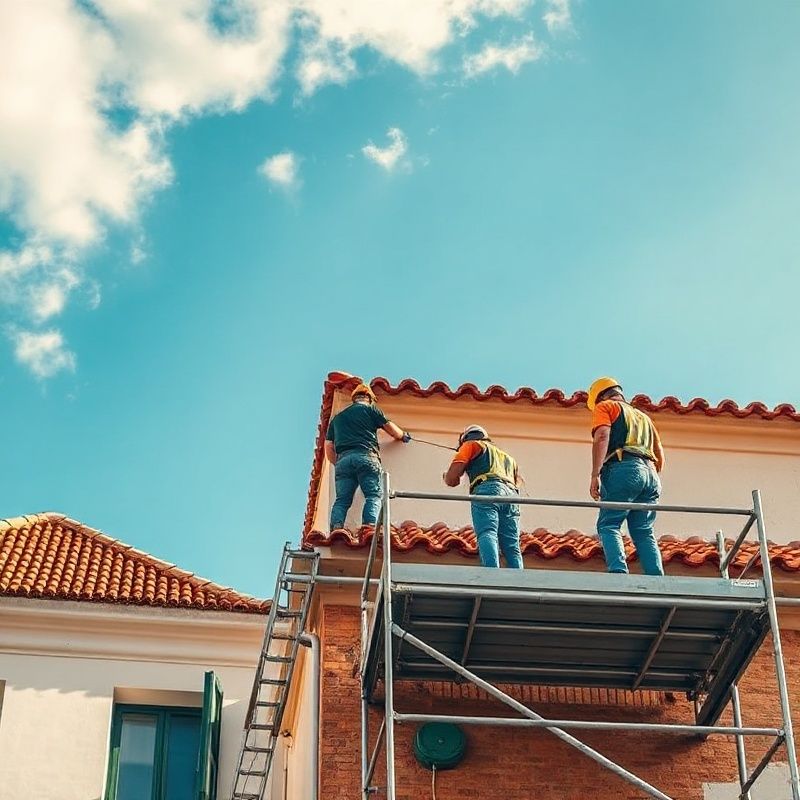 Instalación de cubierta nueva de teja cerámica en Palma